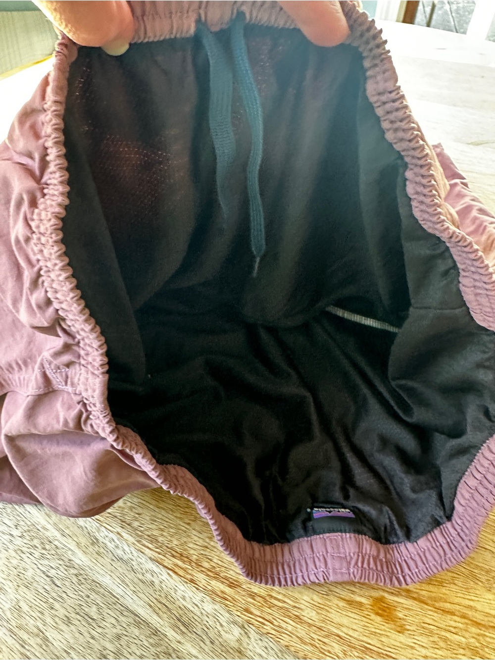 Patagonia Lined Swim Trunks Mauve, Size XL - Picture 10 of 10